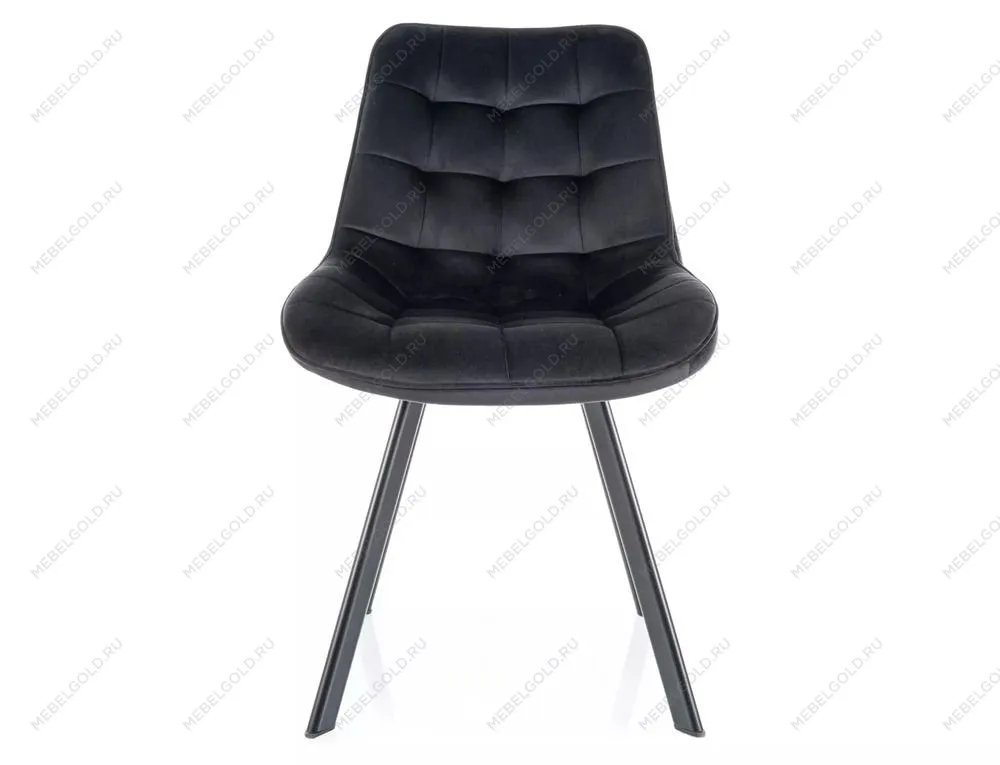 Стул кухонный Signal MONTI Velvet Bluvel 19 поворотный (черный/черный) | изображение 2