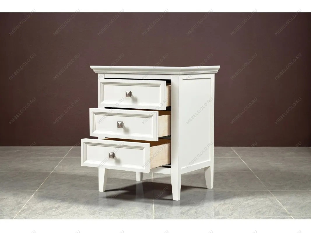 Тумба прикроватная 3 ящика Manhattan (Молочный) | изображение 5