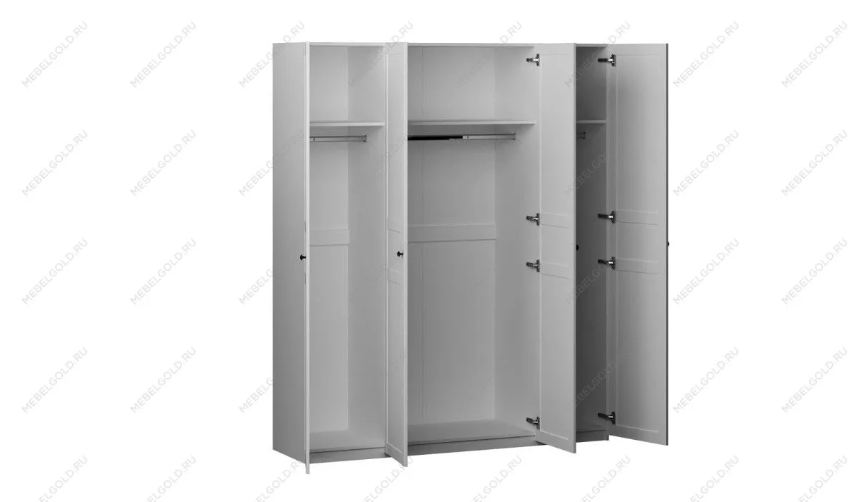 Шкаф 4-х дверный Фрея с глухими дверями (1800*503*2204), Белый | изображение 1