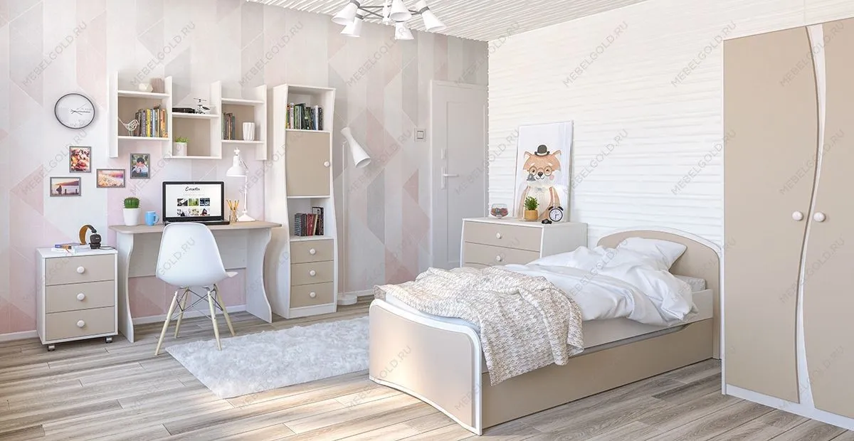 Настенная полка Комби МН-211-07 капучино | изображение 1