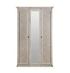 Шкаф Афина 3-дверный (2+1) с зеркалом крем корень | изображение 1