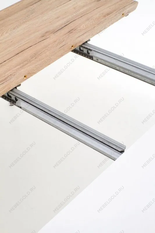 Стол обеденный Halmar CALIBER раскладной (белый матовый/дуб сан ремо) | изображение 2