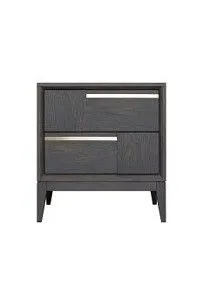 Тумба прикроватная Сидней 2 ящика, дуб графит