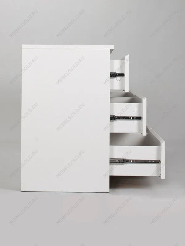 Комод Мальта, 6 ящиков, горизонтальный, с доводчиками, 160х48х76 см, белый | изображение 15