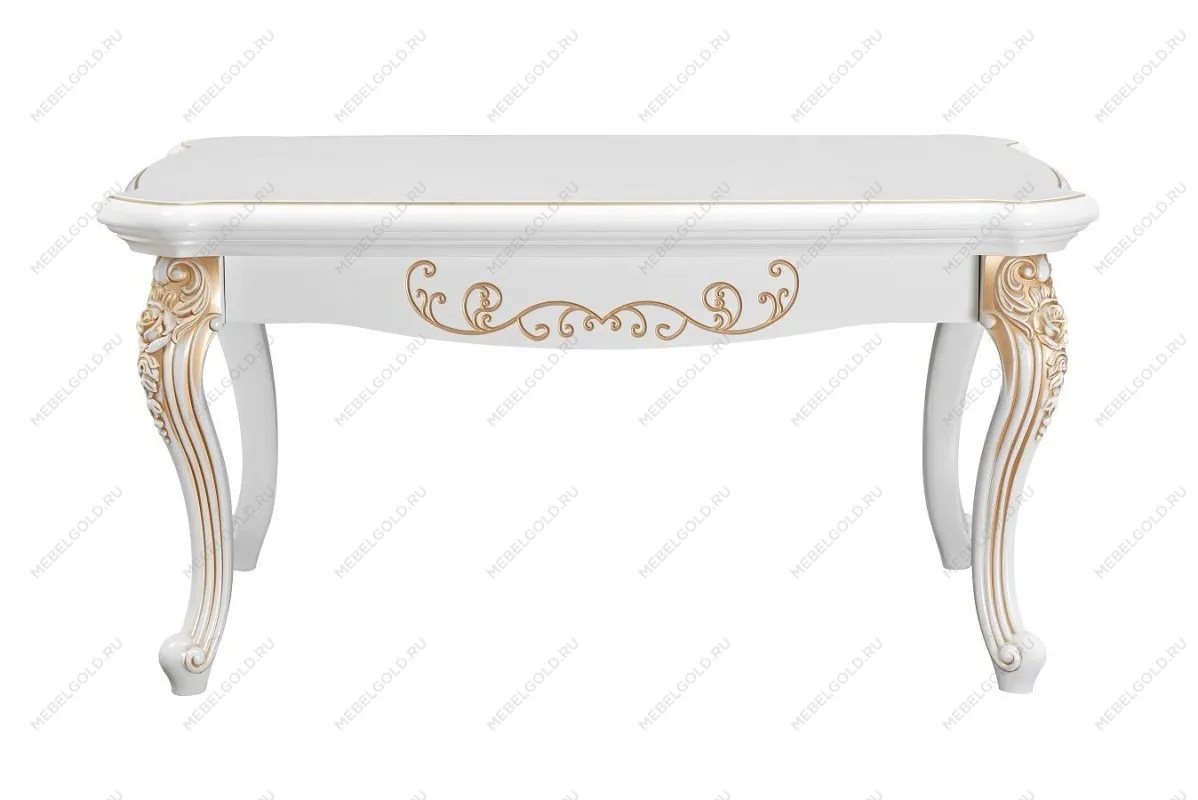 Столик прямоугольный Натали белый глянец | изображение 1