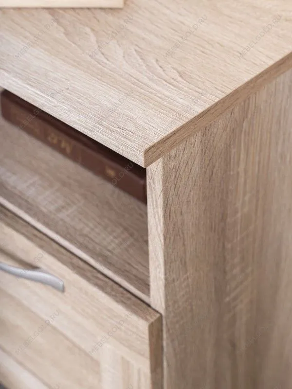 Тумба прикроватная Сириус, 1 ящик, 41х39х53 см, дуб сонома | изображение 3