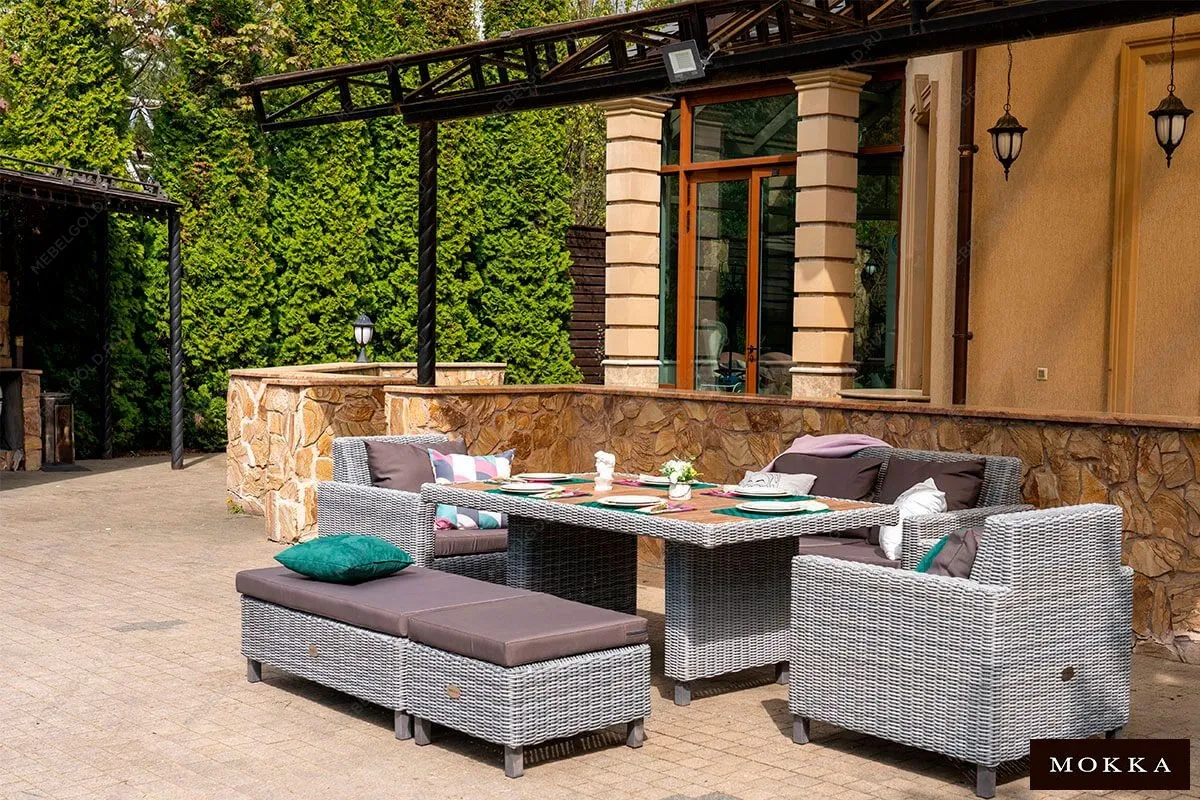 Комплект плетеной мебели MOKKA BELLA большой | изображение 3