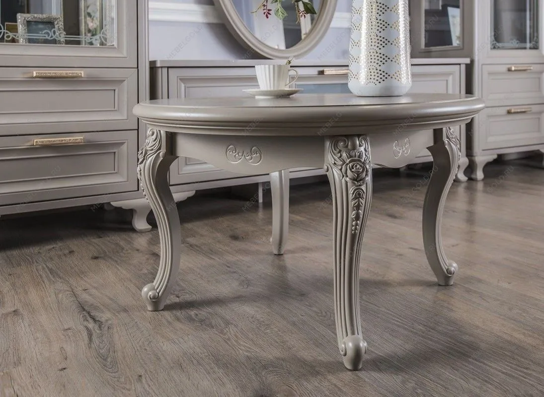 Столик круглый Мокко серый камень | изображение 7