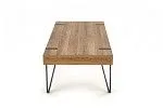Стол журнальный Halmar TULUZA (орех медовый/черный) | изображение 3