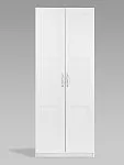 Шкаф Пегас, 2 двери сборные, 78х58х202 см, белый | изображение 8