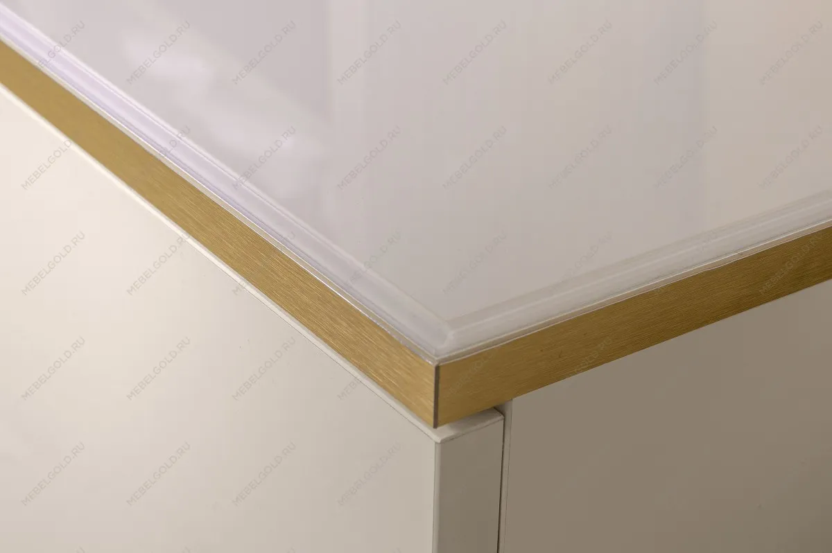 Шкаф 4-х дверный Римини (Белый/Золото) РМШ2/4 | изображение 3