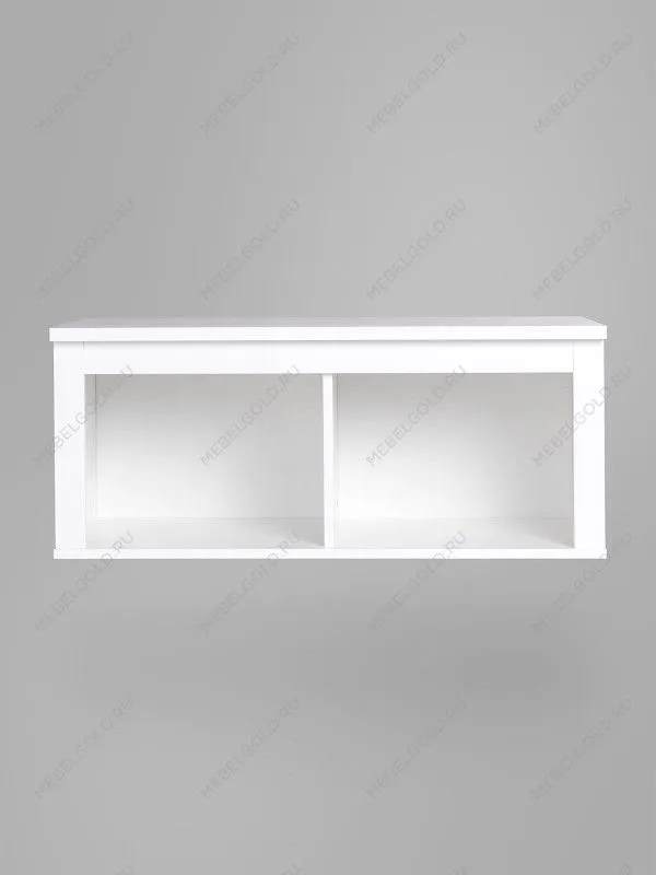 Полка навесная Сага, 2 секции, белая | изображение 7