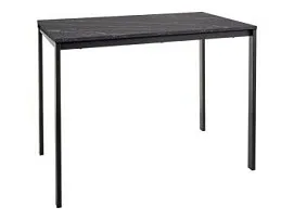 Стол обеденный Signal MARIO 100 (эффект черного мрамора/черный)
