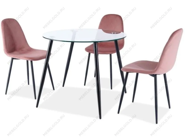 Стул кухонный Signal FOX VELVET (серый/черный мат) | изображение 2