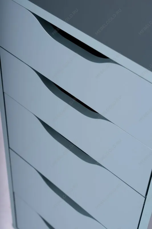 Комод Ингар, 5 ящиков, 36x71x53 см, серо-бирюзовый | изображение 8