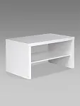 Стол журнальный Энкель, с полкой, 82x50x45 см, белый | изображение 8