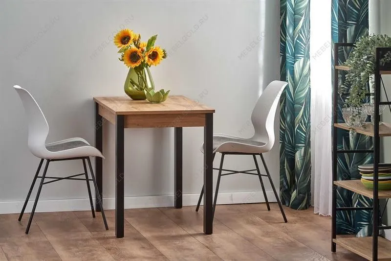 Стол обеденный Halmar GINO 100 раскладной (дуб вотан/черный) | изображение 8