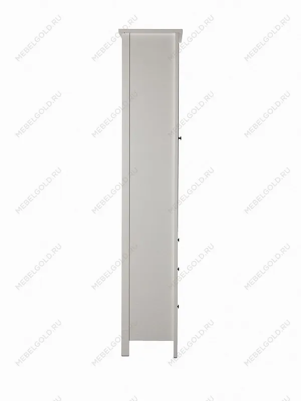 Шкаф с витриной Сага, 50х41х215 см, белый | изображение 5