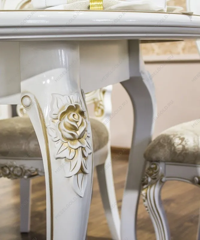 Стол Натали круглый белый глянец - Выставка м. Марьина роща | изображение 6