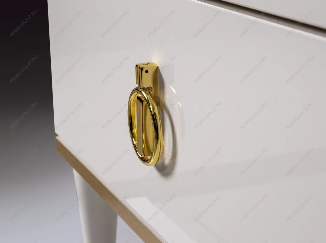 Шкаф 4-х дверный Римини (Белый/Золото) РМШ2/4 | изображение 4