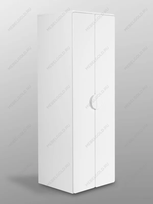 Шкаф Пикси распашной, с двумя дверьми и полкой 60x57x180, белый (робкий подснежник) | изображение 6