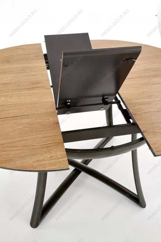 Стол обеденный Halmar MORETTI, раскладной (дуб натуральный/черный) | изображение 5