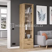 Шкаф с витриной Дорсет 1V2S