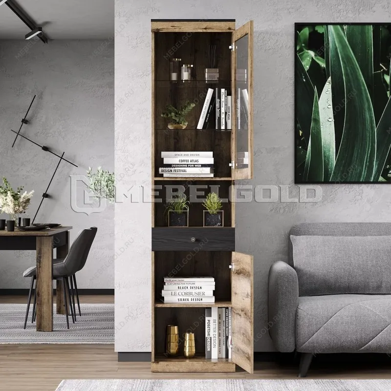 Шкаф с витриной Джаггер 1V1D1SN | изображение 3