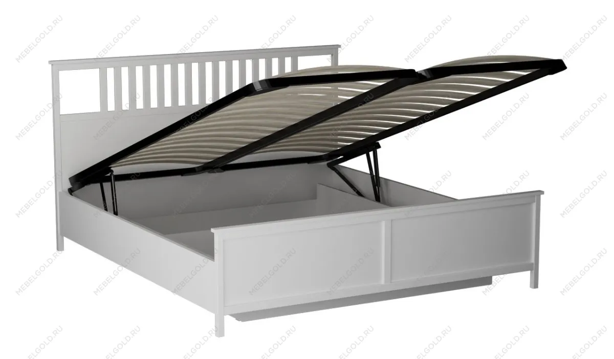 Кровать 1800 NEW с подъемным механизмом, Фрея (1900*2092*1104) Белый