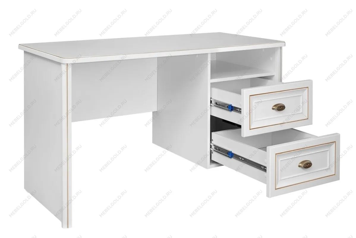 м. Римская - Стол письменный Натали белый глянец | изображение 1