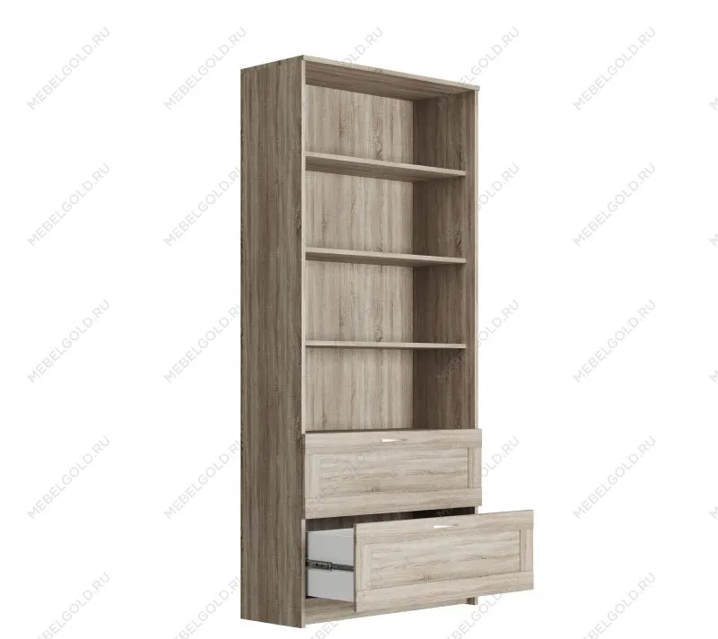 БРИМНЭС / СИРИУС Стеллаж ИКЕА / IKEA 2 ящика 78х190 сонома | изображение 2