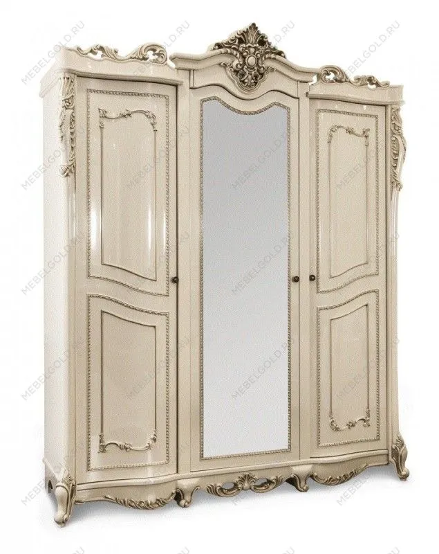 м. Римская - Шкаф Джоконда 3-дверный крем глянец