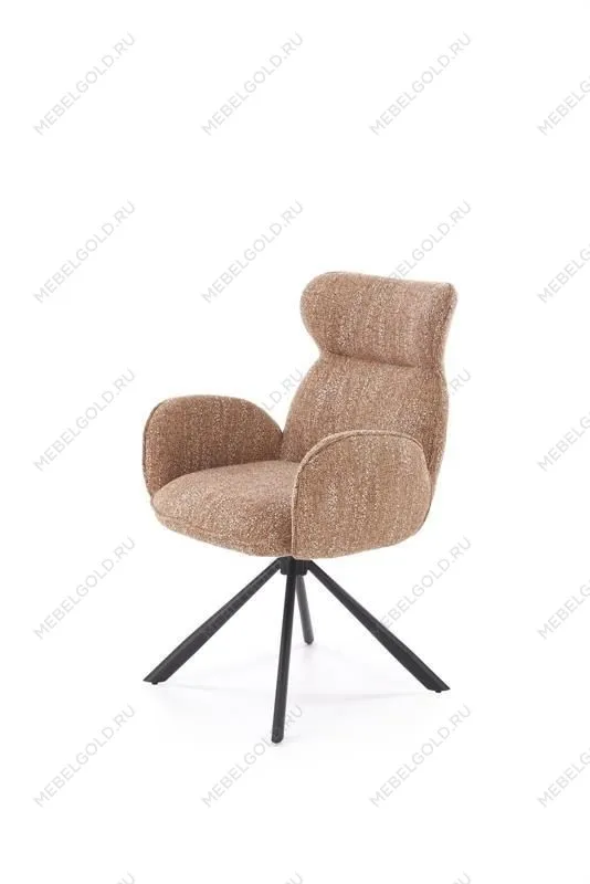 Стул кухонный Halmar K571 поворотный (корица/черный)