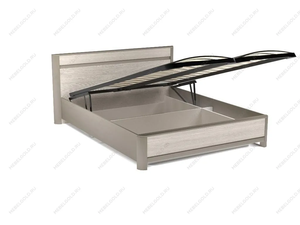 Кровать 1600 с подъемным механизмом, Лацио (1800*2164*900) Серый камень