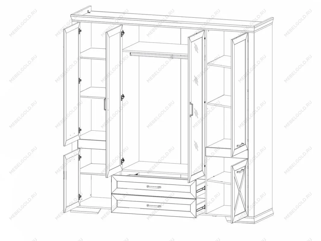 Шкаф Марсель SZF6D2S | изображение 1