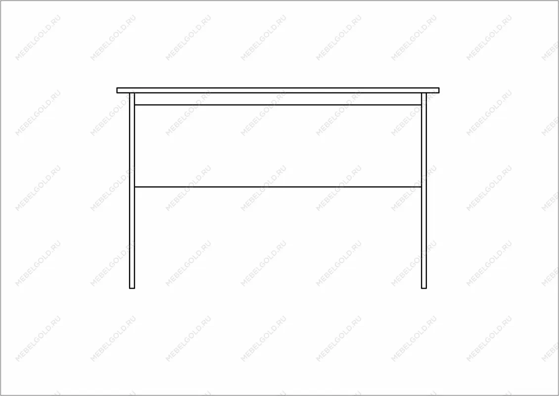 Стол письменный Кастор, 120х65х75 см, серый | изображение 8