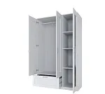 БРИМНЭС / СИРИУС Шкаф ИКЕА / IKEA комбинированный 3 двери и 1 ящик белый | изображение 2