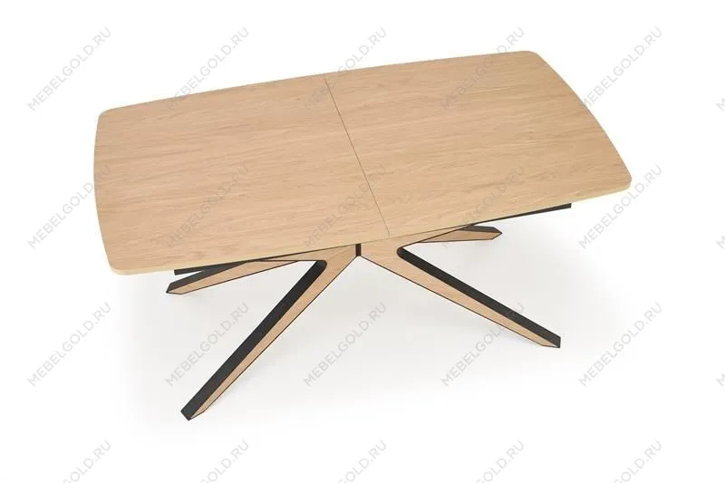 Стол обеденный Halmar JAMES 160 (натуральный/черный/натуральный) | изображение 7