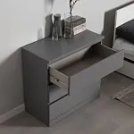 Комод Варма, 3 ящика, 80х78х40 см, эмаль серая | изображение 7