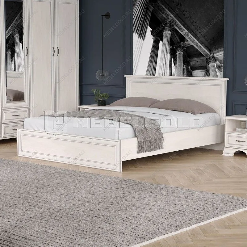 Кровать Тиффани 160 вудлайн кремовый | изображение 2