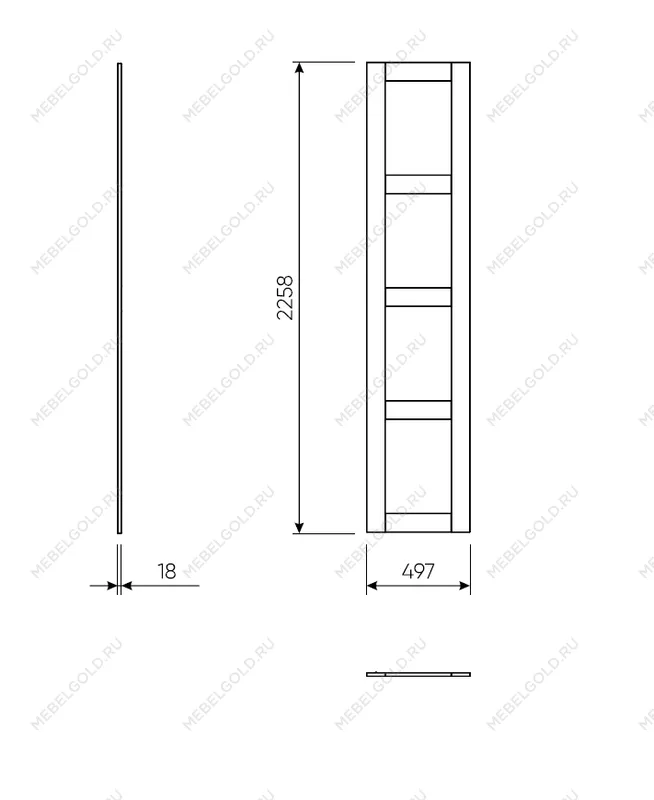 МАКС дверь 50 (4 заполнения) серая | изображение 1