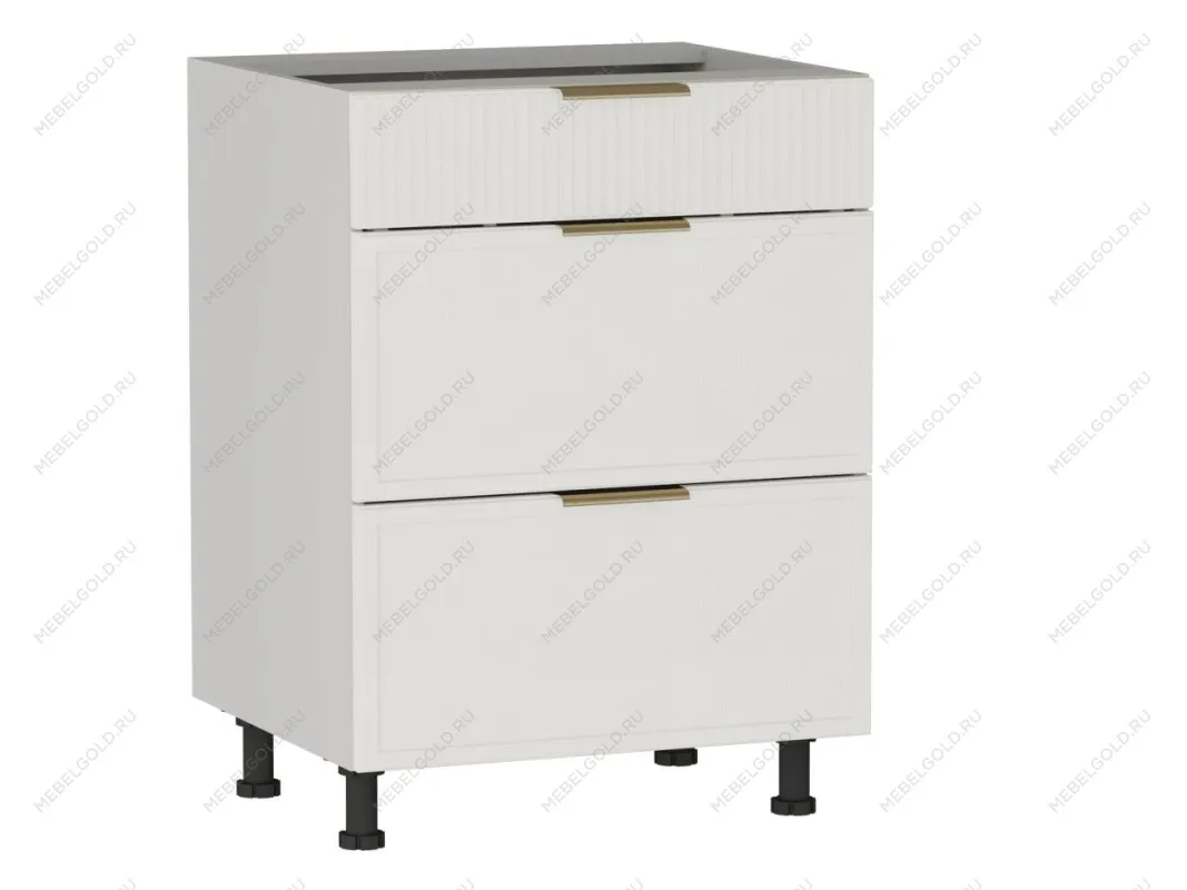 Стол с ящиками СЯ-60 (140/284), Берта (600*528*820) Экокожа Белый, 25324