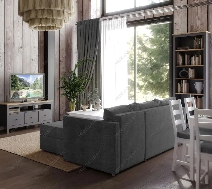 САГА стеллаж 70 серый/ясень | изображение 5