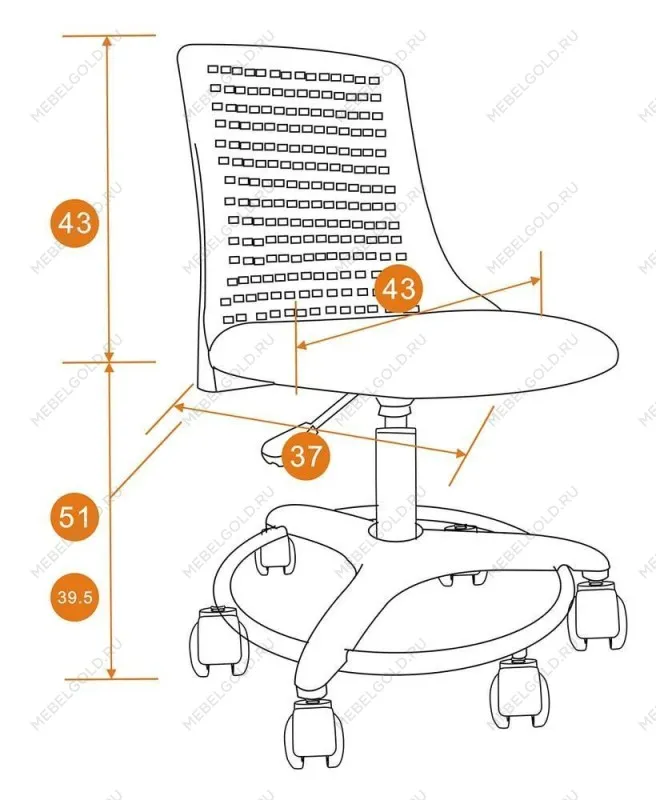 Кресло Kiddy Бирюзовый | изображение 1