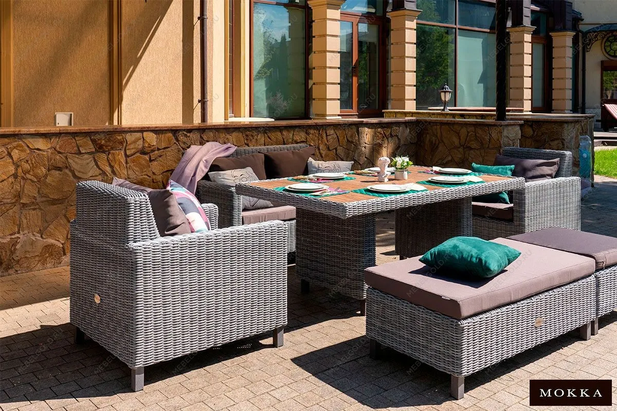 MOKKA BELLA пуф малый, серый | изображение 9