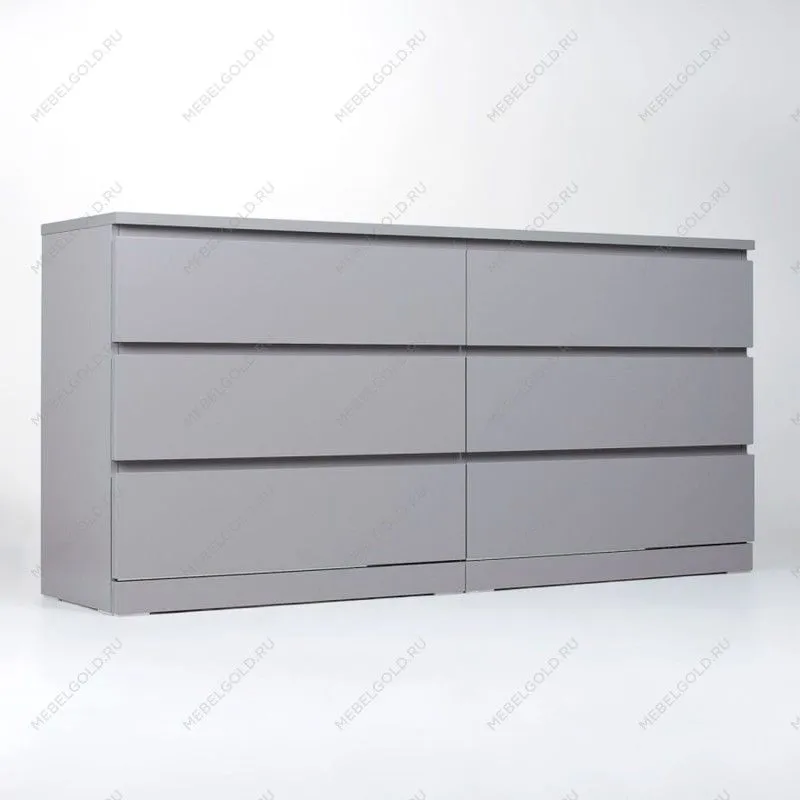 МАЛЬМ / VARMA Комод ИКЕА / IKEA 6D 160х77х40, серый | изображение 1