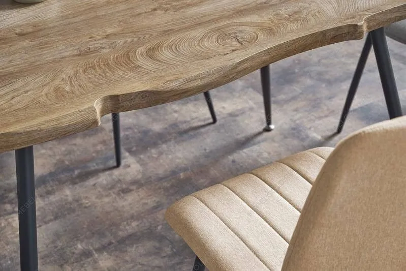 Стол обеденный Halmar LARSON (дуб натуральный/черный) | изображение 8