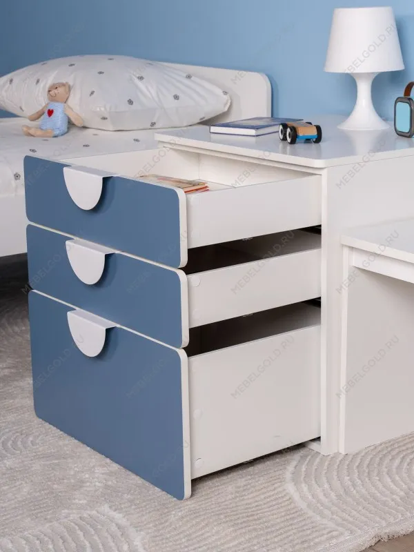 Комод Пикси, 3 ящика 60x57x60, озорной василек | изображение 4