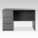 КАСТОР (KULLEN) стол письменный 3 ящика 116х65 серый | изображение 1