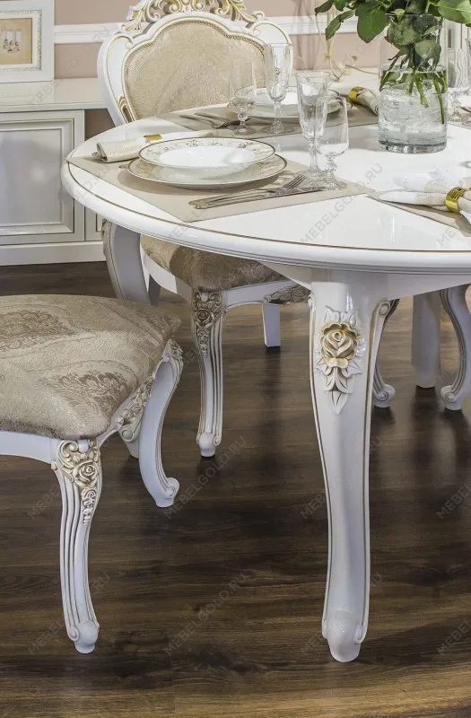 Стол Натали круглый белый глянец - Выставка м. Марьина роща | изображение 5